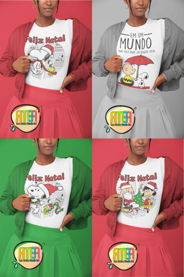 ESTAMPAS SNOOPY NATAL CAMISA - Image 4