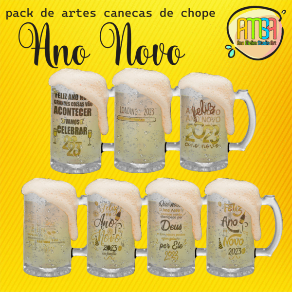ESTAMPAS ANO NOVO CANECA CHOPE - Image 4