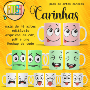PACK CARINHAS CANECAS