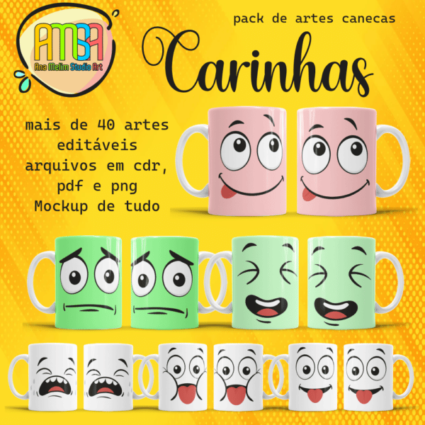 PACK CARINHAS CANECAS - Image 2