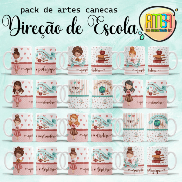ESTAMPAS DIREÇÃO DE ESCOLA CANECA - Image 5