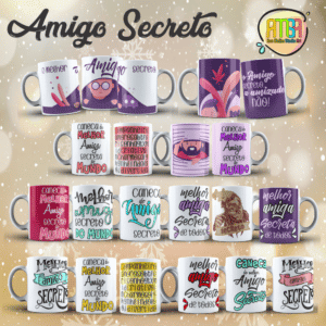 ESTAMPAS AMIGO SECRETO CANECA