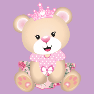 URSINHA PRINCESA ROSA VETOR
