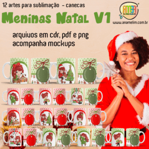 ESTAMPAS NATAL MENINA V1 CANECA