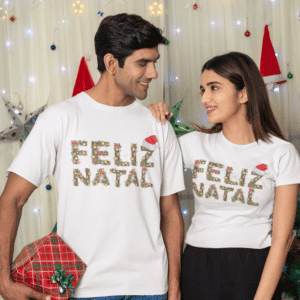 ÚNICA ARTE FELIZ NATAL CAMISA