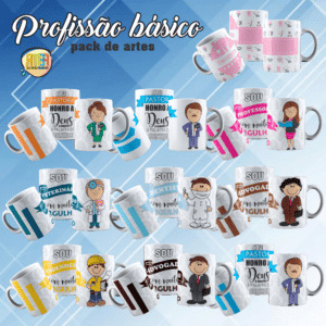 PACK PROFISSÃO BASICO CANECAS