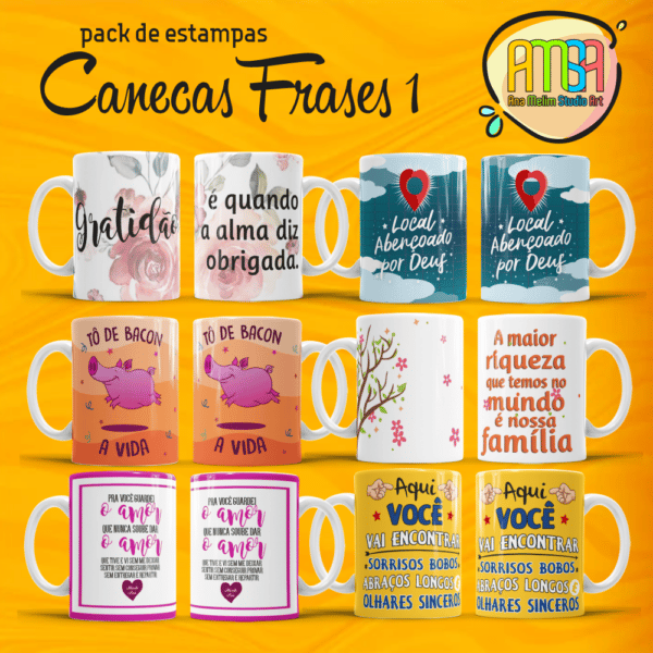 PACK FRASES 1 CANECAS