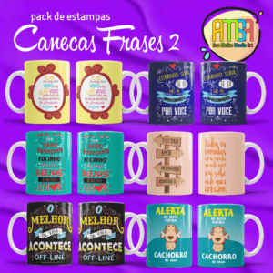 PACK FRASES 2 CANECAS