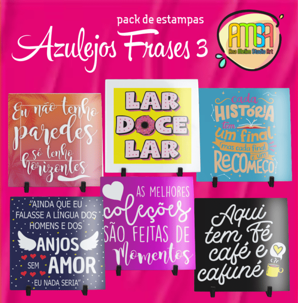 PACK FRASES 3 AZULEJO