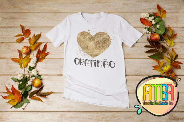 ESTAMPAS CORAÇÕES ANO NOVO CAMISAS