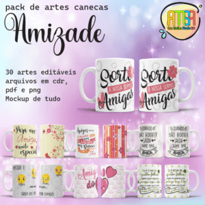 ESTAMPAS AMIZADE CANECA