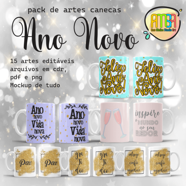 ESTAMPAS ANO NOVO TOP CANECA