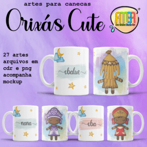 ESTAMPAS ORIXÁS CUTE CANECA