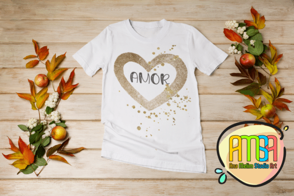 ESTAMPAS CORAÇÕES ANO NOVO CAMISAS - Image 2