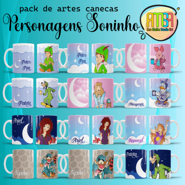 ESTAMPA SONINHO PERSONAGENS CANECA - Image 2