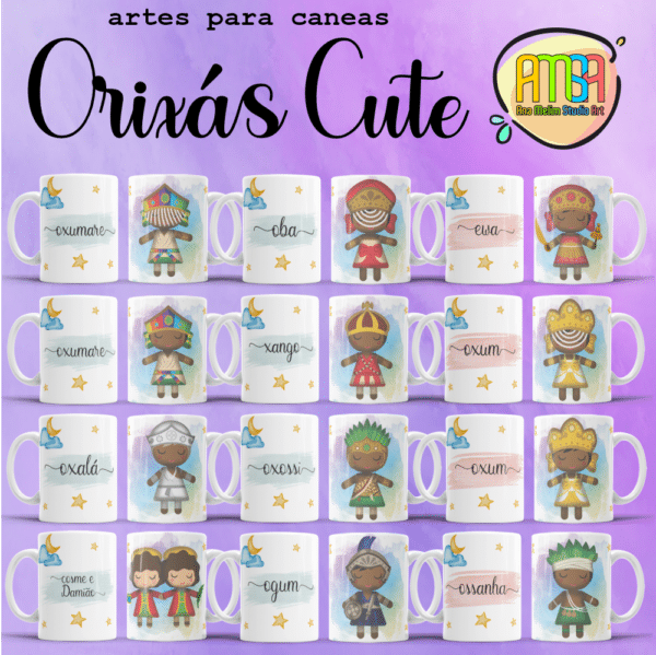 ESTAMPAS ORIXÁS CUTE CANECA - Image 2