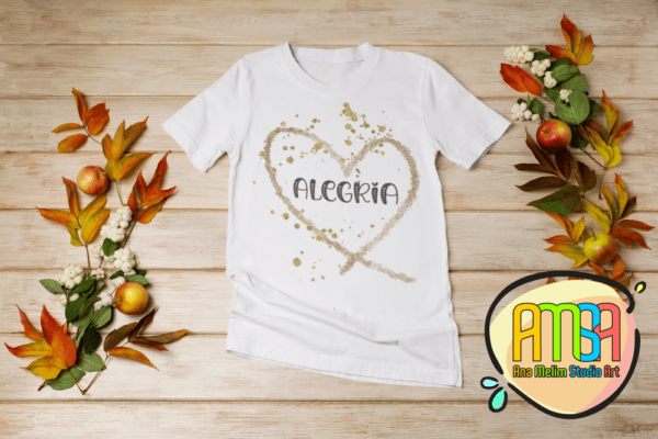 ESTAMPAS CORAÇÕES ANO NOVO CAMISAS - Image 3