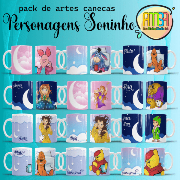 ESTAMPA SONINHO PERSONAGENS CANECA - Image 3