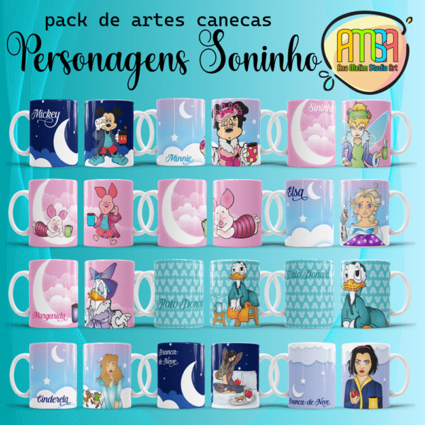 ESTAMPA SONINHO PERSONAGENS CANECA - Image 4