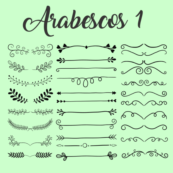 ARABESCO CUTE 1 VETOR