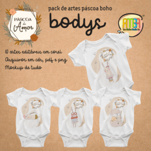 ESTAMPAS PÁSCOA BOHO BODYS