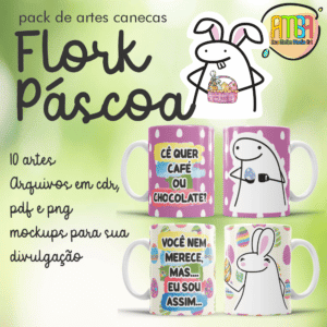 ESTAMPAS FLORK PÁSCOA CANECAS