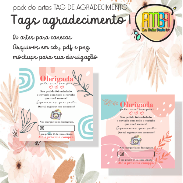 KIT TAG AGRADECIMENTO 1