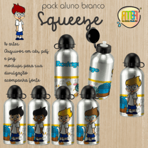 PACK MENINO VOLTA AS AULAS BRANCO SQUEEZE