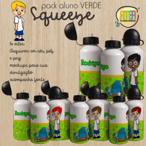 PACK MENINO VOLTA AS AULAS VERDE SQUEEZE