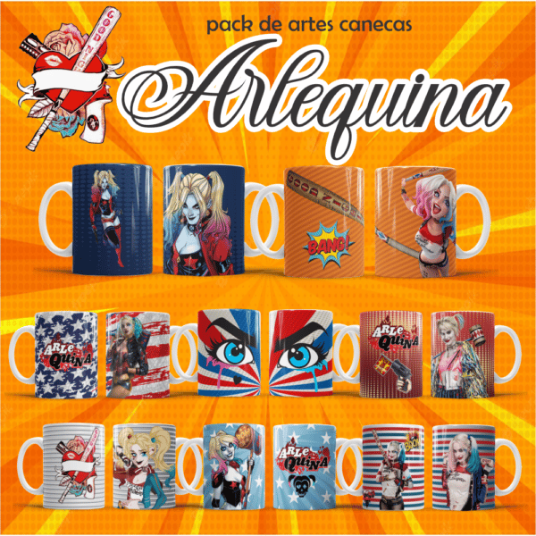 PACK ARLEQUINA CANECA