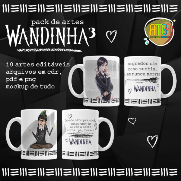 PACK WANDINHA 3 CANECAS