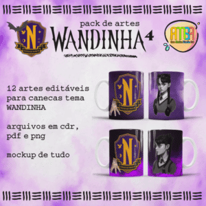 ESTAMPAS WANDINHA 4 CANECAS