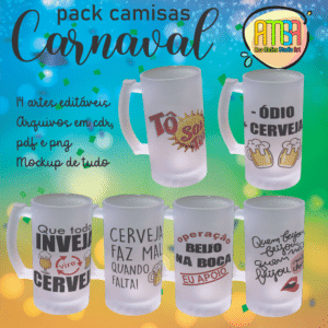 ESTAMPAS CARNAVAL CANECA CHOPE