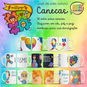 ESTAMPAS AUTISMO CANECAS