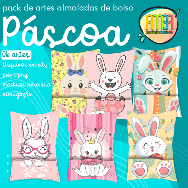 PACK PÁSCOA ALMOFADAS DE BOLSO
