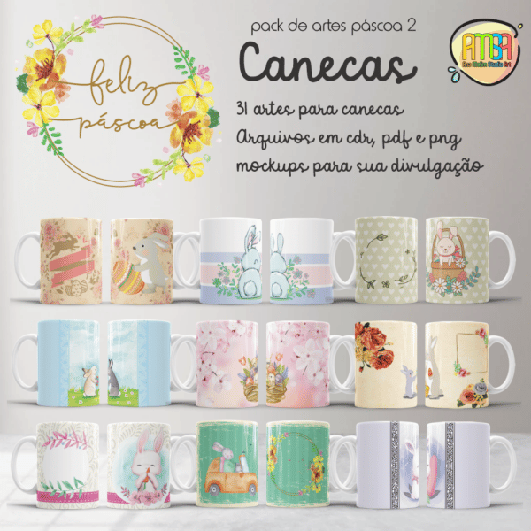 ESTAMPAS PÁSCOA CANECAS 2