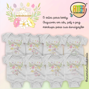 ESTAMPAS FELIZ PÁSCOA BODYS