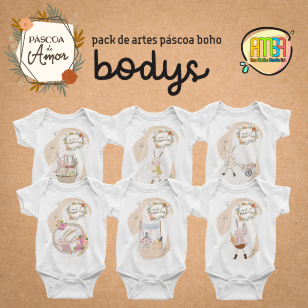 ESTAMPAS PÁSCOA BOHO BODYS - Image 2