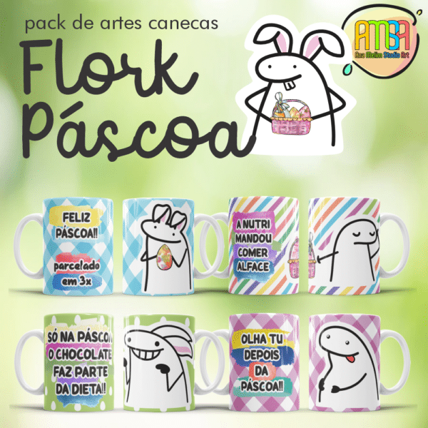 ESTAMPAS FLORK PÁSCOA CANECAS - Image 2