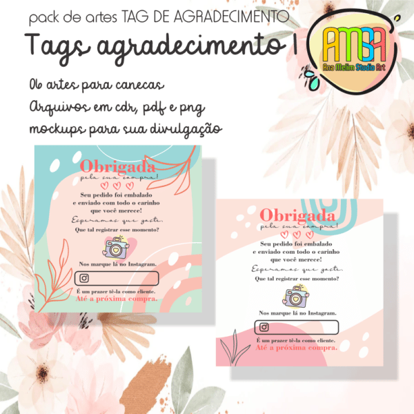 KIT TAG AGRADECIMENTO 1 - Image 2