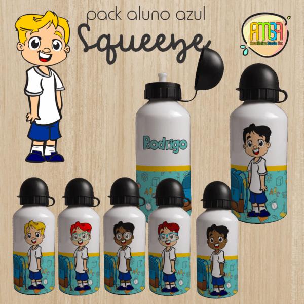 PACK MENINO VOLTA AS AULAS AZUL CLARO SQUEEZE - Image 2