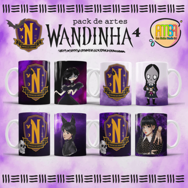 ESTAMPAS WANDINHA 4 CANECAS - Image 2