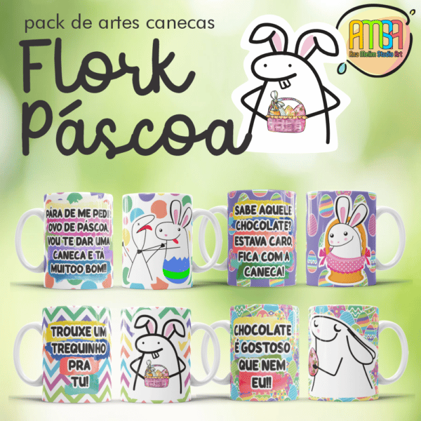 ESTAMPAS FLORK PÁSCOA CANECAS - Image 3