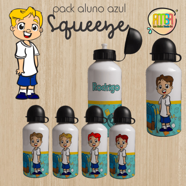 PACK MENINO VOLTA AS AULAS AZUL CLARO SQUEEZE - Image 3