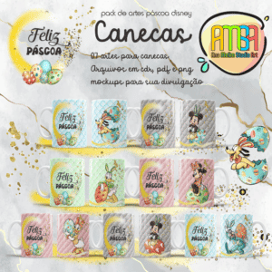 ESTAMPAS PÁSCOA DISNEY CANECAS