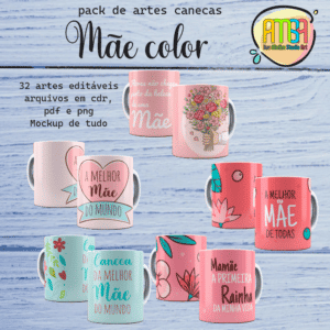ESTAMPAS MÃE COLOR CANECAS