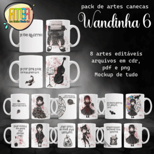 ESTAMPAS WANDINHA 6 CANECAS