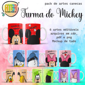 ESTAMPAS TURMA DO MICKEY CANECAS