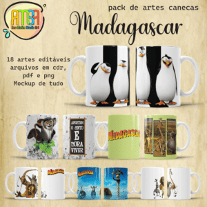 ESTAMPAS MADAGASCAR CANECAS