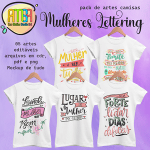 ESTAMPAS MULHER LETTERING CAMISA